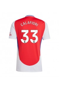 Arsenal Riccardo Calafiori #33 Fotballdrakt Hjemme Klær 2024-25 Korte ermer